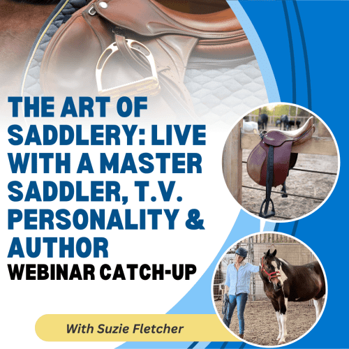 The Art of Saddlery: Live with a Master Saddler, T.V. Personality & Author  - Suzie Fletcher