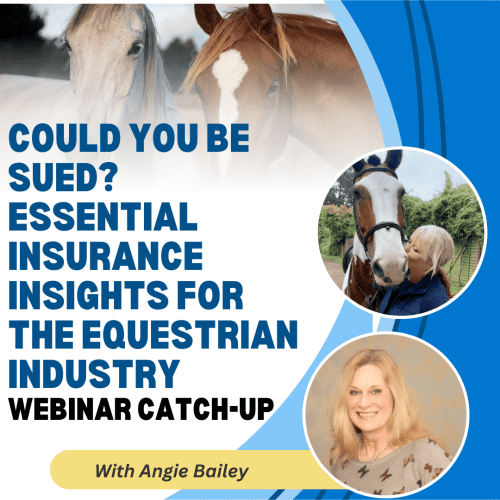 Could You Be Sued? Insurance Webinar For People In The Equestrian Industry with Angie Bailey