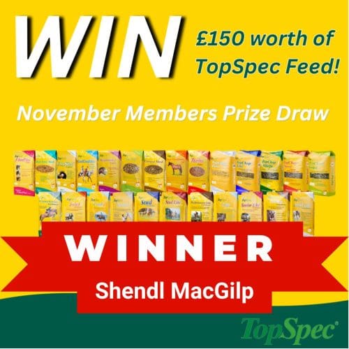 NOVEMBER Free Prize Draw - Win £150 worth of TopSpec Feed