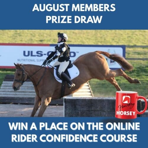 AUGUST Free Prize Draw - Win a place on the Online Rider Confidence Course
