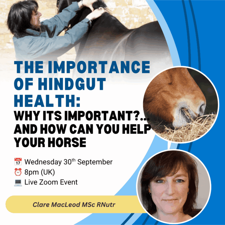 The Importance of Hindgut Health with Clare MacLeod MSc RNutr